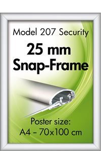 Security Frame, væg, 25 mm