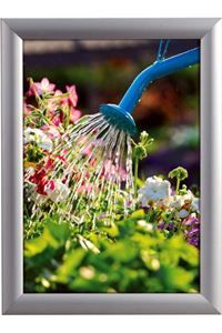 Alu Snap-Frame Watersafe væg 25 mm sølv