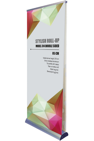 Stylish Eco Roll-Up, double sided
