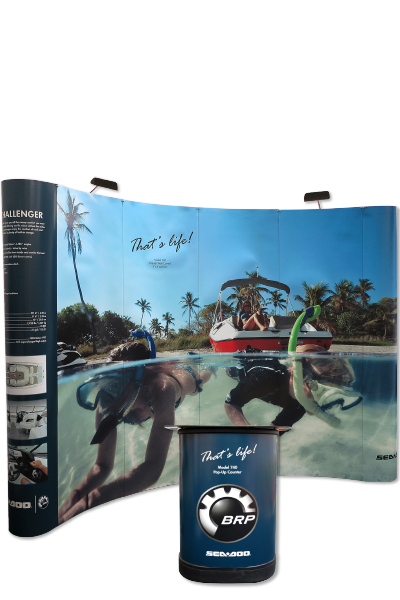 Pop-Up Wall Curved