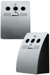 Cigarette Bin Brushed Steel