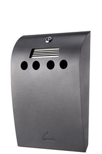 Cigarette Bin Convex Grey