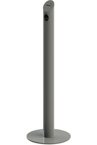 Cigarette Bin Pole - grey coated