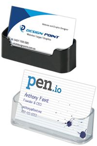 Card holder  - rounded -  horizontal
