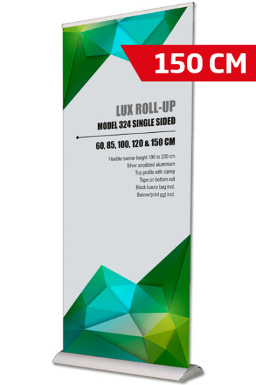 Lux Roll-up, Enkelt Model 150 - alu
