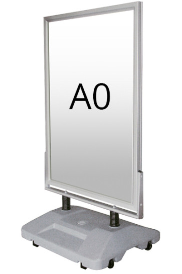 WIND-SIGN WATERBASE gadeskilt 45mm (G) A0 alu 