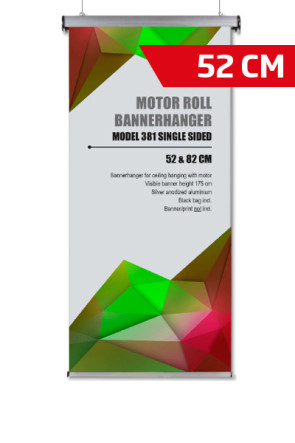 Motor Roll Bannerhanger, Model 52cm - alu