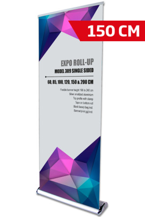 Expo Roll-up, Enkelt Model 150cm - alu