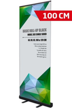 Basic Roll-up, Enkelt Model 100 - sort