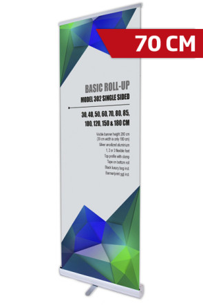 Basic Roll-up, Enkelt Model 70 - alu