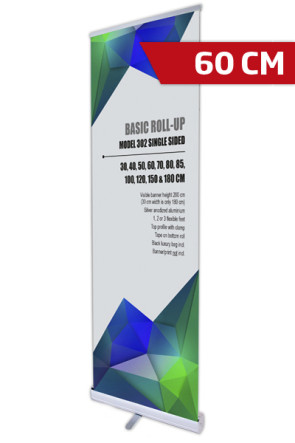 Basic Roll-up, Enkelt Model 60 - alu