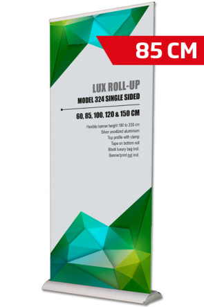 Lux Roll-up, Enkelt Model 85cm - alu ( NYT FORMAT 85cm  )