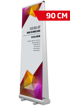Flex Roll-up, dobbelt 90x107-237cm alu, med taske