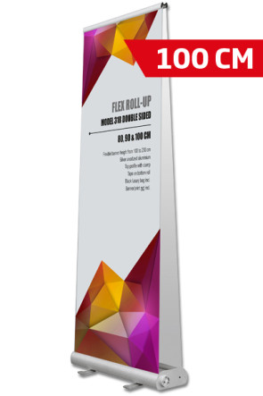 Flex Roll-up, dobbelt 100x107-237cm alu, med taske
